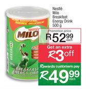 Nestle Milo Breakfast Energy Drink-500g Each