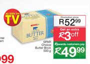 Spar Choice Butter Brick-500g
