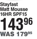 Yardley Stayfast Matt Mousse 16HR SPF15