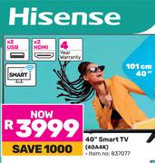 Hisense 40"(101cm) Smart TV 40A4K