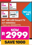 JVC 40"(101cm) HD LED Smart TV LT-40N550A