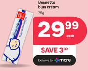 Bennetts Bum Cream-75g Each