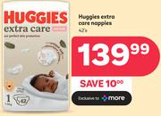 Huggies Extra Care Nappies-42's