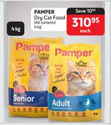 Pamper Dry Cat Food (All Variants)-4kg Each