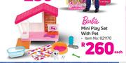 Barbie Mini Play Set With Pet-Each