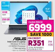 Asus Intel Core i3 Laptop