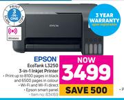 Epson Eco Tank L3250 3 In 1 Inkjet Printer