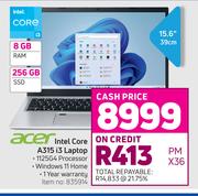 Acer Intel Core A315 i3 Laptop