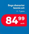 Boys Character Beanie Set (2-7 Years)-Each