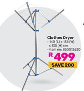 Clothes Dryer 140 (L) x 135 (W) x 135cm (H)