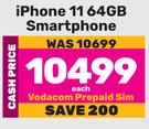 Apple iPhone 11 64GB Smartphone-Each