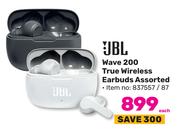 JBL Wave 200 True Wireless Earbuds Assorted-Each