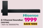 Hisense 2.1 Channel Soundbar HS2100