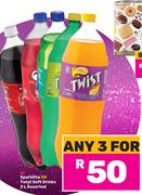 Sparletta Or Twist Soft Drinks Assorted-For Any 3 x 2Ltr