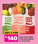 Liqui-Fruit 100% Fruit Juice Blend Assorted-For Any 3 x 2Ltr
