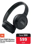JBL Tune 510BT Wireless On Ear Headphones
