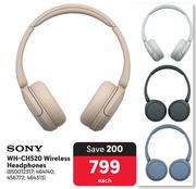 Sony WH-CH520 Wireless Headphones-Each