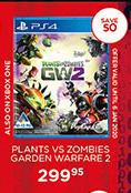 Plants Vs Zombies Garden Warfare 2 For PS4