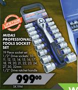 Midas Professional Tools Socket Set SK19M