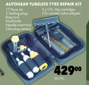 Autogear Tubeless Tyre Repair Kit TR17PC