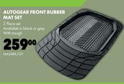 Autogear Front Rubber Mat Set MA24BK/GY