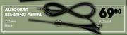 Autogear Bee Sting Aerial 225mm Black AE225BK