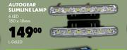 Autogear Slimline Lamp 6 LED 150 x 18mm L-06LED