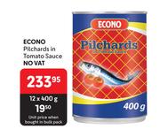 Econo Pilchards In Tomato Sauce-12 x 400g