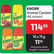 Knorr Aromat Canister(All Variants)-10 X 75g