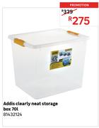 Addis 70L Clearly Neat Storage Box 81432124