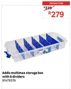 Addis Multimax Storage Box With 6 Dividers 81479376