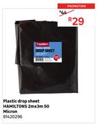 Hamiltons 2m x 3m 50 Micron Plastic Drop Sheet 81420296