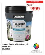 Luxens 20L Textured Paint Acrylic Stone 81499146