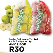 Golden Delicious Or Top Red Apple Thriftpacks-For Any 2 x 1Kg