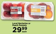 Local Nectarine Or Peach Punnets-Each