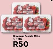 Strawberry Punnets-For 3 x 250g