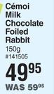 Jacquot Cemoi Milk Chocolate Folled Rabbit-150g