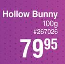 Cadbury Hollow Bunny-100g
