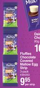 Cadbury Fluffies Chocolate Covered Mallow Egg Strip 3 Pack-Per Strip