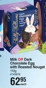 Sally Williams Milk Or Dark Chocolate Egg With Roasted Nougat-110g Each 