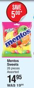 Mentos Sweets 26 Pieces Assorted