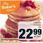 Freshline Crumpets 6's Pack-Per Pack