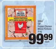 Spar IQF Frozen Chicken Mixed Portions-4kg Each