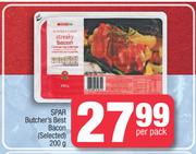 Spar Butcher's Best Bacon-200g Per Pack