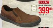 Booz Black & Brown Sizes 6-11