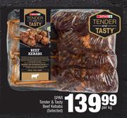 Spar Tender & Tasty Beef Kebabs (Selected)-Per Kg