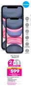 2 x Pre Owned Apple iPhone 11-On 1.3GB Red Core More Data + Red Flexi 80