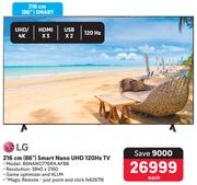 LG 86" (216cm) Smart Nano UHD 120Hz TV 86NANO776RA.AFBB
