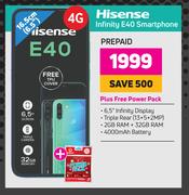 Hisense Infinity E40 Smartphone Plus Free Power Pack