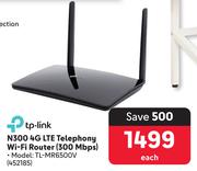 TP Link N300 4G LTE Telephony WiFi Router 300 Mbps TL-MR6500V